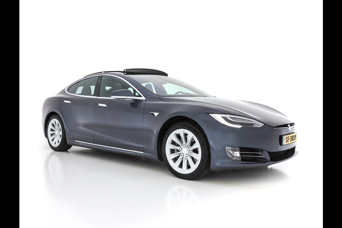 Tesla Model S 100D - 307 Kw AWD [ 3-Fase ] (INCL-BTW) *PANO | FULL-LEATHER  | FULL-LED | DIGI-COCKPIT | SURROUND-VIEW | AUTO-PILOT | AIR-SUSPENSION |  KEYLESS | CRUISE | SPORT-SEATS | 19"ALU*