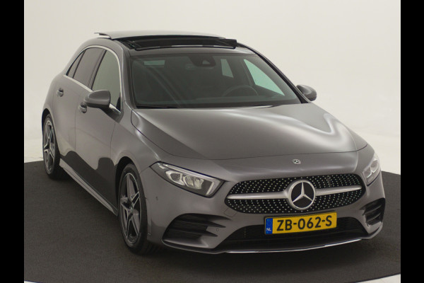 Mercedes-Benz A-Klasse 180 AMG Automaat Panoramadak-schuifdak | Navigatie | AMG Styling | Stoelverwarming | Ledkoplampen | Cruisecontrol | Digitale radio (DAB) | | Nu tijdelijk te financiëren tegen 3,90% rente (actie loopt t/m 15-5-2020)