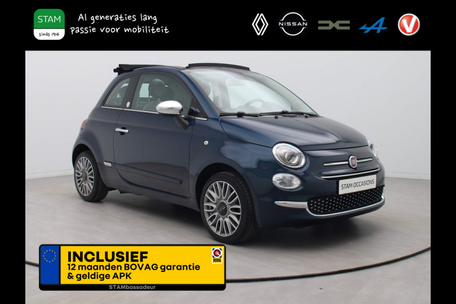 Fiat 500C 70pk Lounge Climate | Carplay | Cabrio |  Parksens.