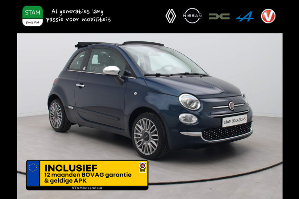 Fiat 500C 70pk Lounge Climate | Carplay | Cabrio |  Parksens.