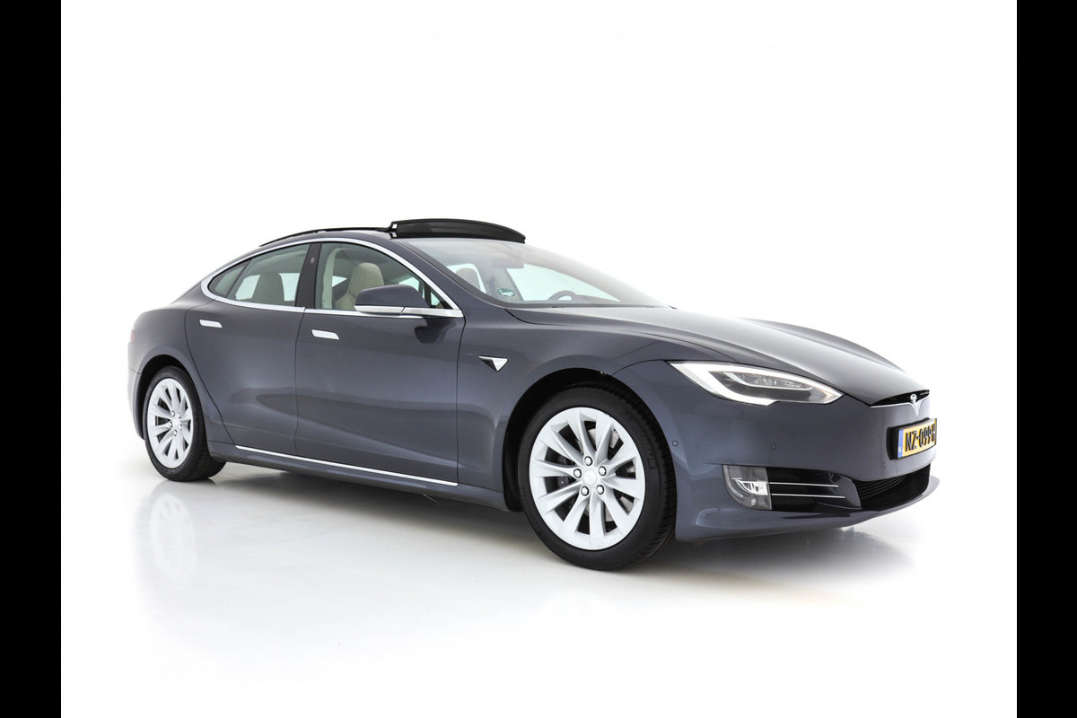 Tesla Model S 235 kw Base Premium-Pack Sound-Studio-Pack [ 3-Fase ] (INCL-BTW) *PANO | NAPPA-FULL-LEATHER |  FULL-LED | NAVI-FULLMAP | SURROUND-VIEW | KEYLESS |  AUTO-PILOT | LANE-ASSIST | DAB | DIGI-COCKPIT | SPORT-SEATS | 19"ALU*