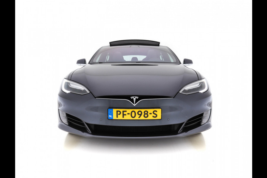 Tesla Model S 235 Kw Base [ 3-Fase ] (INCL-BTW) *PANO | AUTO-PILOT | KEYLESS | FULL-LED | 1/2-LEDER | NAVI-FULLMAP | SURROUND-VIEW | APP-CONNECT | LANE-ASSIST | VIRTUAL-COCKPIT | DAB | SPORT-SEATS | 19"ALU