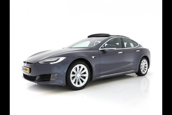 Tesla Model S 235 Kw Base [ 3-Fase ] (INCL-BTW) *PANO | AUTO-PILOT | KEYLESS | FULL-LED | 1/2-LEDER | NAVI-FULLMAP | SURROUND-VIEW | APP-CONNECT | LANE-ASSIST | VIRTUAL-COCKPIT | DAB | SPORT-SEATS | 19"ALU