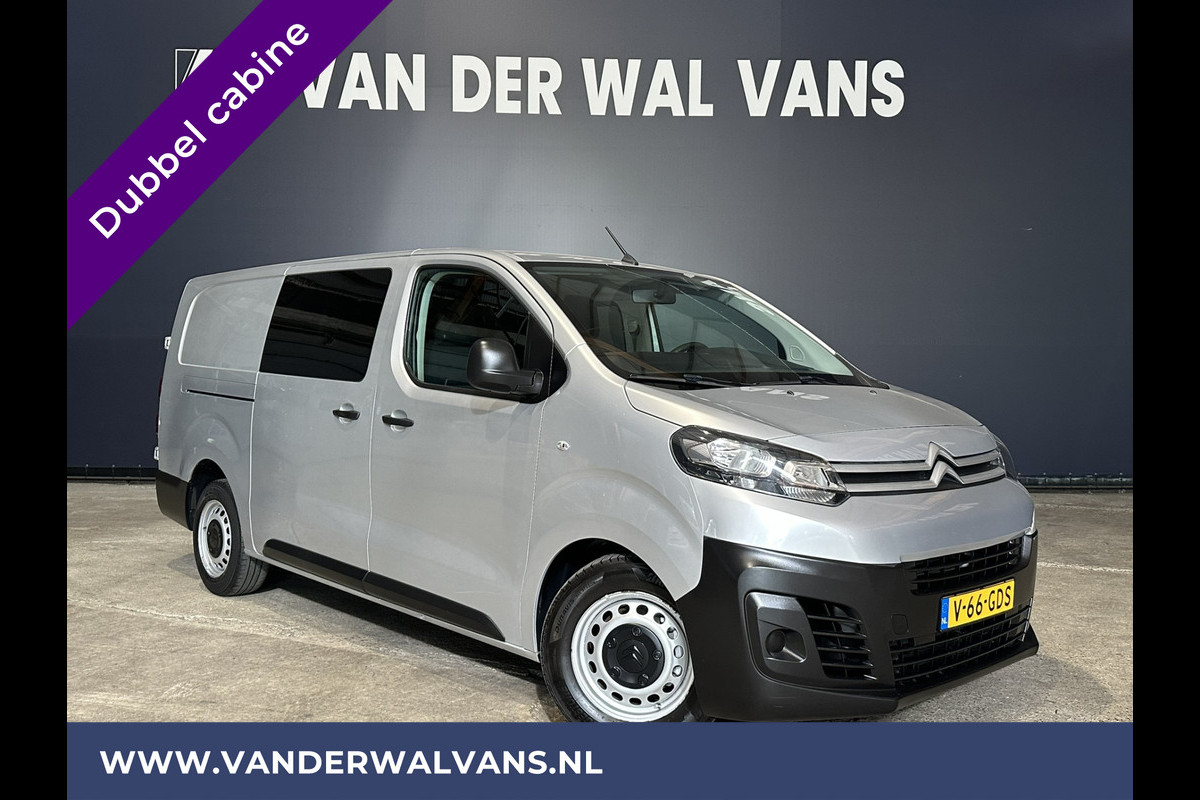 Citroën Jumpy 2.0 BlueHDI *MARGE, GEEN BTW* 122pk L3H1 XL Dubbel cabine Euro6 Airco | Navigatie Cruisecontrol, Parkeersensoren, 2500kg trekvermogen, apple car play, android