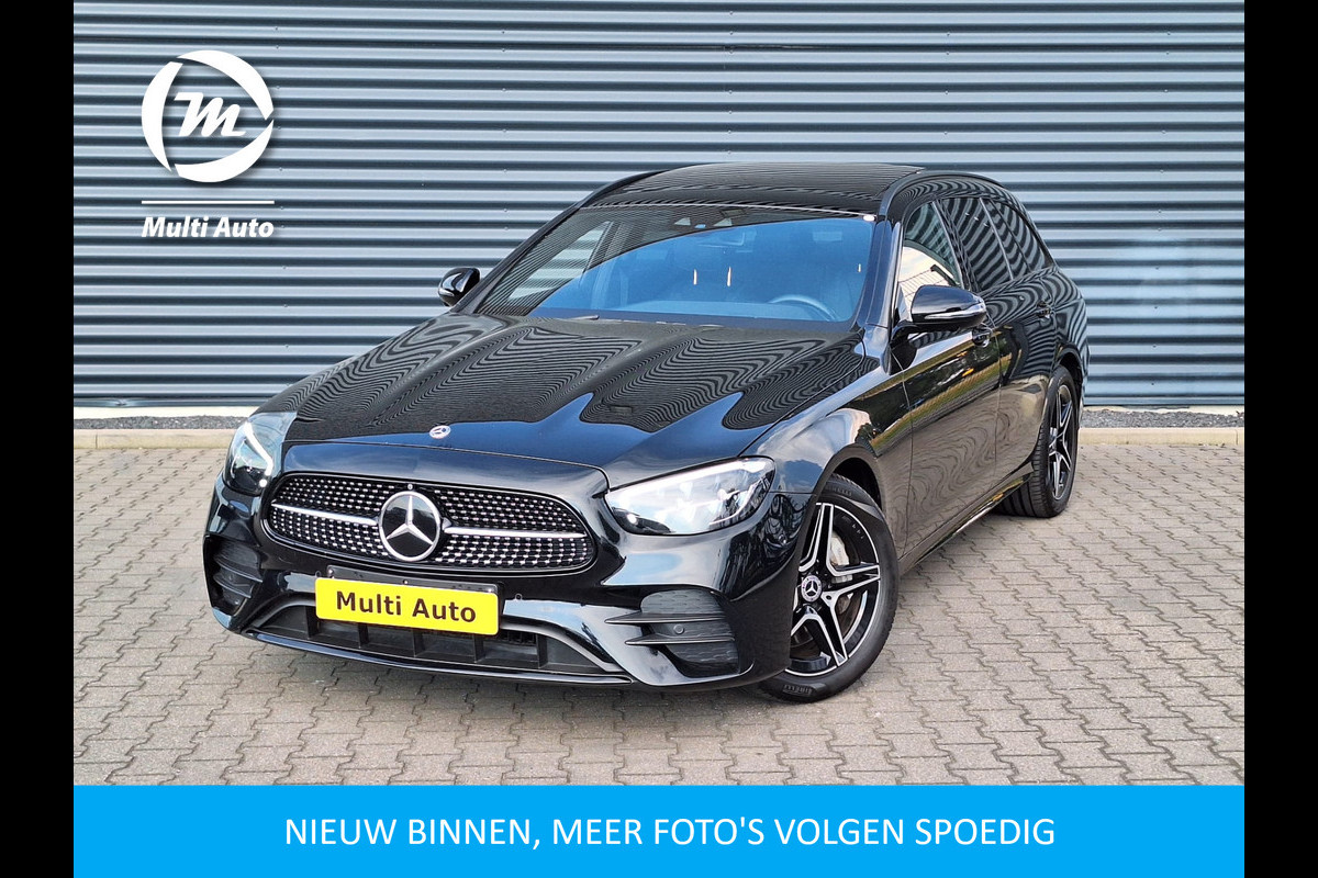 Mercedes-Benz E-Klasse Estate 300 e AMG Plug in Hybrid | PHEV | Adaptive Cruise |  SfeerVerlichting | Carplay | 360 Camera | Panodak | Trekhaak af Fabriek | Spraakbediening | Stoelverwarming | Draadloos Laden | Navi | Sportstoelen |