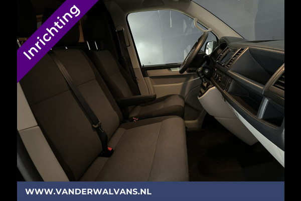 Volkswagen Transporter 2.0 TDI 102pk L1H1 Euro6 Inrichting | Airco | Navigatie | Cruisecontrol | 3 zits | Apple Carplay, Android Auto, Bijrijdersbank
