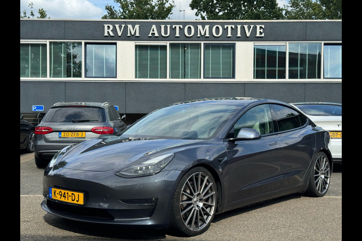Tesla Model 3 Performance 75 kWh ORG. NL. NAP KM. | WIT LEDER | AUTPILOT | RIJKLAARPRIJS INCL. 12 MND. BOVAGGARANTIE