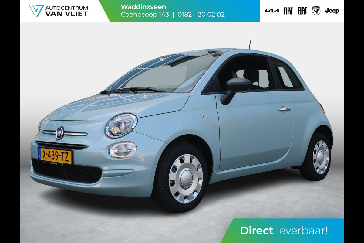 Fiat 500 Hybrid | Airco | Cruise | 15" | Apple Carplay | Verde Rugiuda | Uit voorraad leverbaar !