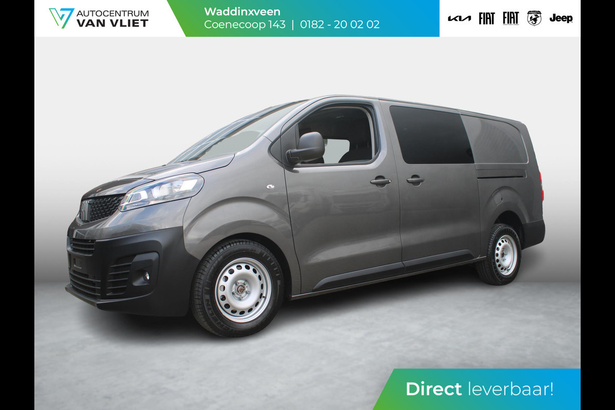 Fiat Scudo 2.0 MultiJet 180pk Aut. L3 DC | Uit voorraad leverbaar ! | Schuifdeur Links | 5-Pers. | Techno NAV Pack | Driver Pack