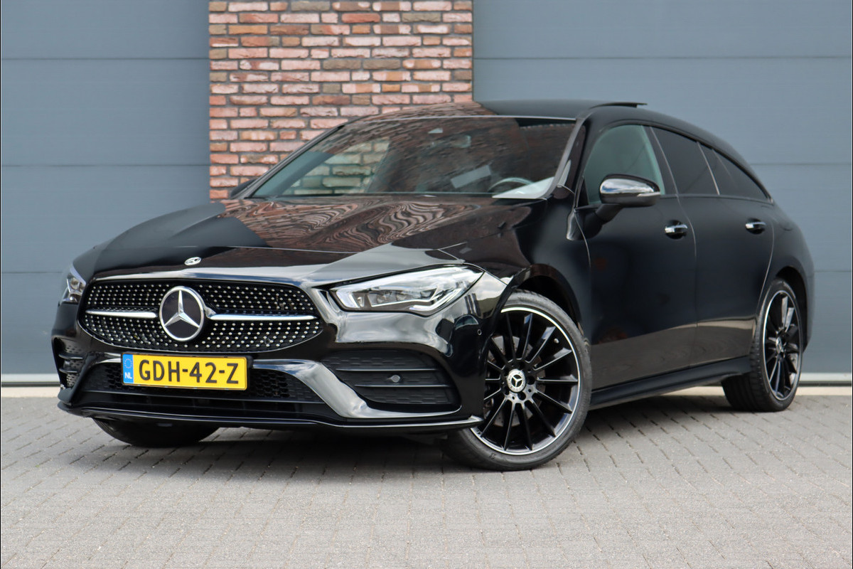 Mercedes-Benz CLA-Klasse Shooting Brake 250 e Premium+ AMG Line Aut8, Panoramadak, Memorypakket, Keyless Go, Camera, Dodehoekassistent, Sfeerverlichting, Multibeam LED, Etc.