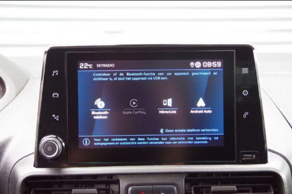 Peugeot Partner 1.5 BlueHDI NL AUTO, APPLE CARPLAY, CRUISE, PARKEERSENSOREN, BLUETOOTH, NAP