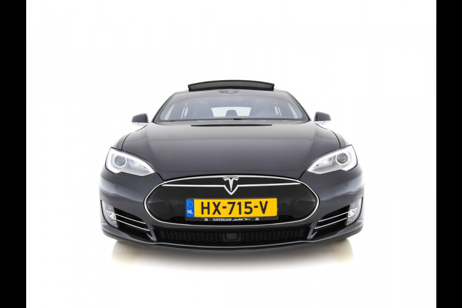 Tesla Model S P85D Performance-Pack AWD [ 3-Fase ] (INCL-BTW) *PANO | NAPPA-VOLLEDER | AUTO-PILOT | AIR-SUSPENSION | KEYLESS | CAMERA | FULL-LED | ADAPTIVE-CRUISE |  VIRTUAL-COCKPIT | SPORT-SEATS | 19"ALU*