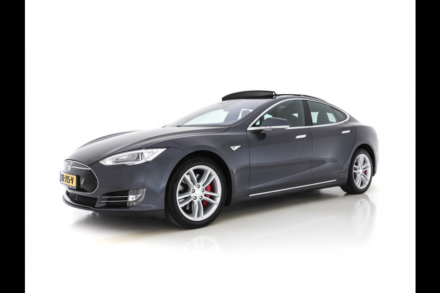 Tesla Model S P85D Performance-Pack AWD [ 3-Fase ] (INCL-BTW) *PANO | NAPPA-VOLLEDER | AUTO-PILOT | AIR-SUSPENSION | KEYLESS | CAMERA | FULL-LED | ADAPTIVE-CRUISE |  VIRTUAL-COCKPIT | SPORT-SEATS | 19"ALU*