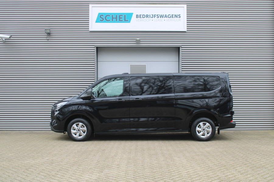 Ford Transit Custom 300 2.0 TDCI L2H1 Limited 136pk - 2x Schuifdeur - Navigatie - Camera - Stoelverwarming - 70l tank - Trekhaak - Rijklaar