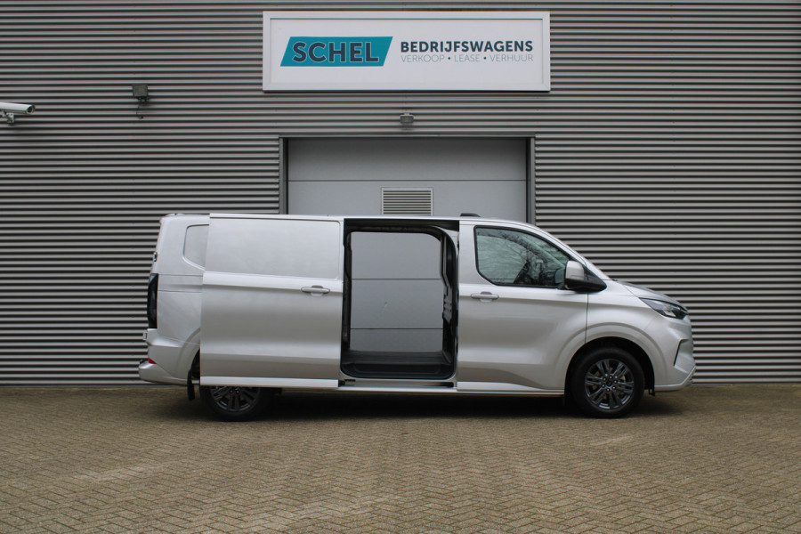 Ford Transit Custom 320 2.0 TDCI L2H1 Limited 170pk - 2x Schuifdeur - Adaptive Cruise - Verwarmd stuur - Blind spot - Navigatie - Camera - Draadloos