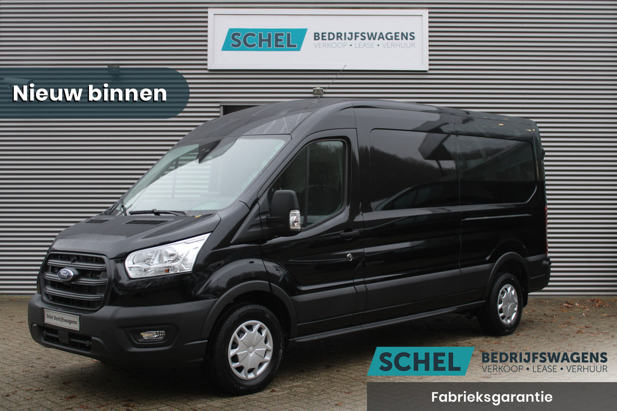 Ford Transit 350 2.0 TDCI 130pk L3H2 Trend - Carplay - Android - Camera - Parkeersensoren - Airco - Cruise - Trekhaak - Rijklaar