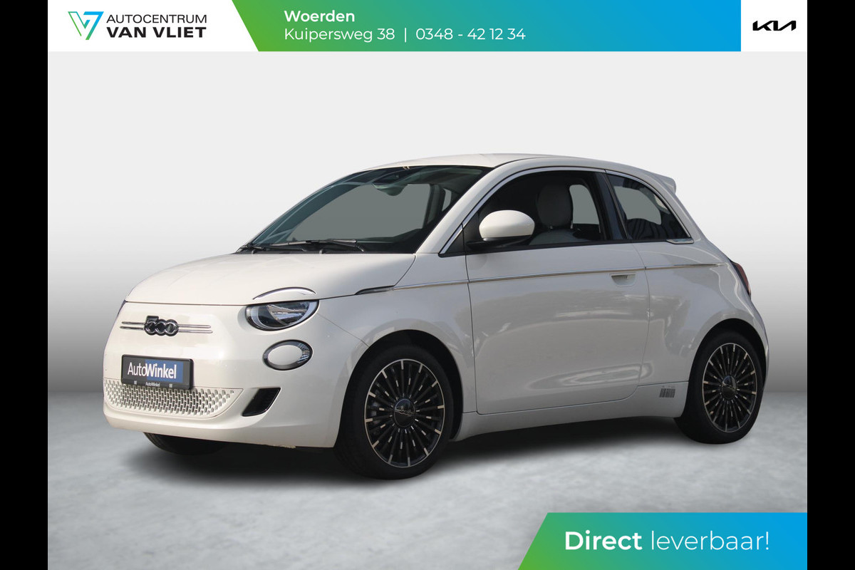 Fiat 500E 3+1 Icon 42 kWh € 2.000,- Subsidie | Uit voorraad leverbaar | Pack Winter | 17" | Style Pack |