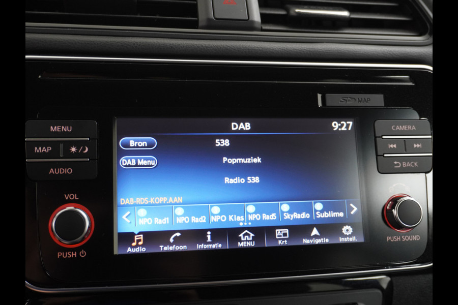 Nissan Leaf (12.440 na Subsidie) V2G 1/2Leer Navi 360-Camera Apple Carplay Android 17" Adaptive-Cruise PDC-V+A Park-Assist LED Bordherk. LED 40.700 nieuw E-pedal One pedal drive! 1e eigenaar Dealer onderhouden Origineel NLse auto !