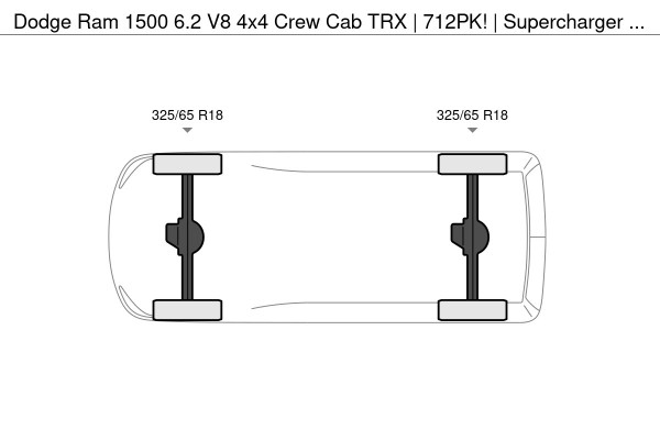 Dodge Ram 1500 6.2 V8 4x4 Crew Cab TRX | 712PK! | Supercharger | LaunchControl | PANO | Nieuwstaat | KANON |