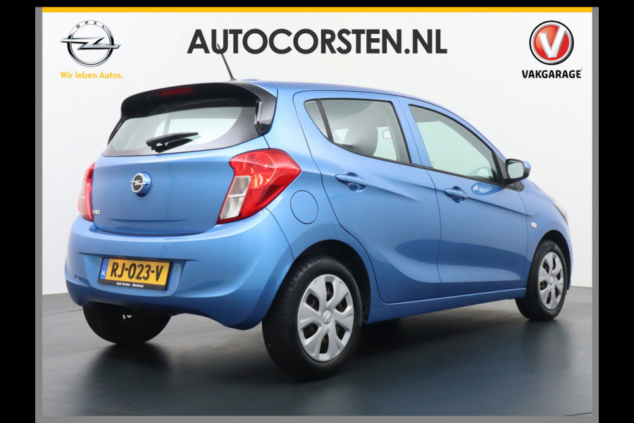 Opel KARL 75pk Airco Cruise Bluetooth Tel. Elek.Ramen+spiegels Centr.Vergr+ab. ASR Hill-hold ESP Isofix Edition 1.0 ecoFLEX Orig.NLse auto 1e eigenaar!  839kg dus slechts 23 euro wegenbelasting p/m !!! volledig Onderhouden!