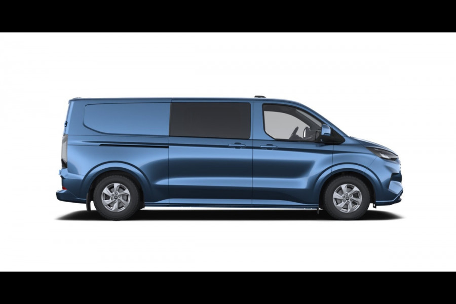 Ford Transit Custom 320 2.0 TDCI L2H1 Limited DC 170pk - Adaptive Cruise - Navi - 2x Schuifdeur - Verwarmd stuur - 70l tank - 17" LM velgen - Rijkla