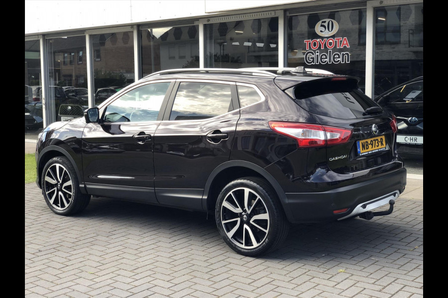 Nissan QASHQAI 1.2 DIG-T Automaat Tekna | Trekhaak, Leer, Panoramadak, Stoelverwarming, 360 camera, Dodehoekherkenning, Navigatie