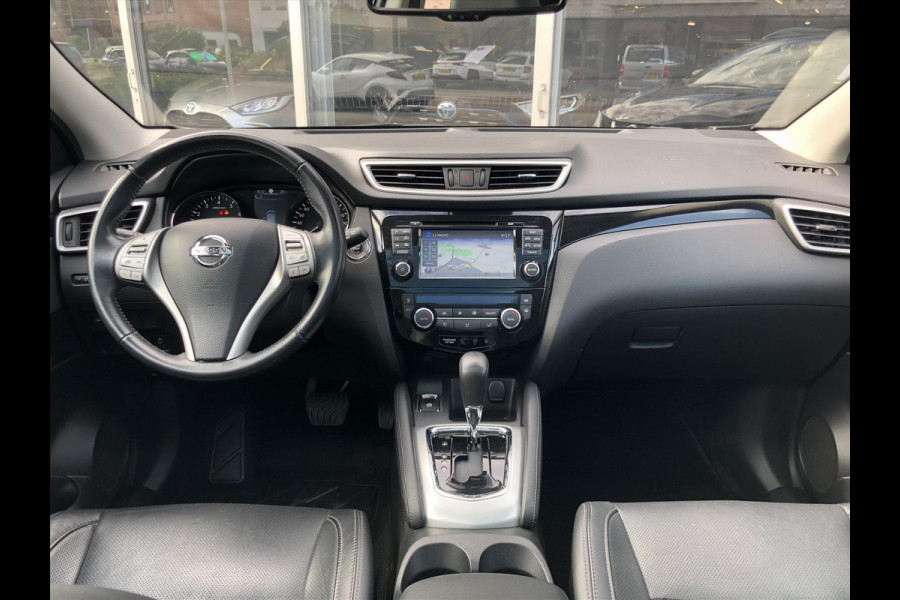 Nissan QASHQAI 1.2 DIG-T Automaat Tekna | Trekhaak, Leer, Panoramadak, Stoelverwarming, 360 camera, Dodehoekherkenning, Navigatie