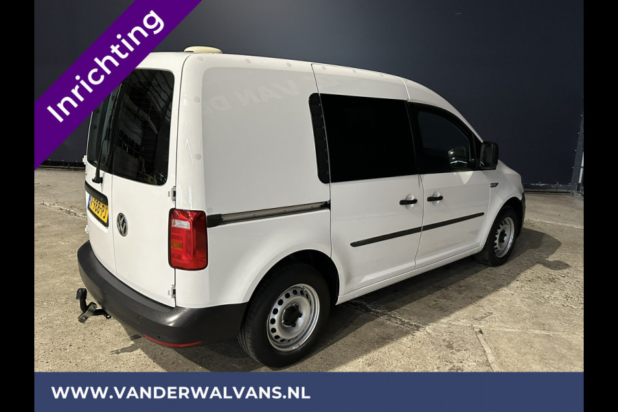 Volkswagen Caddy 2.0 TDI L1H1 inrichting Euro6 Airco | Cruisecontrol | Trekhaak | Parkeersensoren zijdeur, verwarmde voorruit