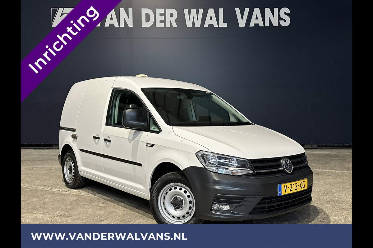 Volkswagen Caddy 2.0 TDI L1H1 inrichting Euro6 Airco | Navigatie | Camera | Cruisecontrol | Trekhaak parkeersensoren, Apple Carplay, Android auto, verwarmde vooruit