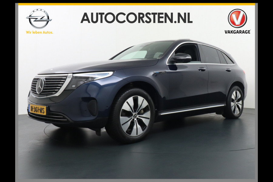 Mercedes-Benz EQC 400 4MATIC 408pk 706Nm Premium 80 kWh Leer Burmester Connect20High Matrix Led El.Klep 19"lm Auto-Pilot Park-Assist Adaptive-Led  Airbalance pakket Distronic-plus Verkeersbord detectie Uitparkeer waarschuwing Thermatik E-call Keyless Go Comfort pack Rij-assistentiepakket Pre-Safe-pack Zwarte-hemel Zit-comf.pack Distroni Priv.Glass Keyless Chroompakket  84.000,- nieuw Orig.NLse auto ! 1800kg trekvermogen !!