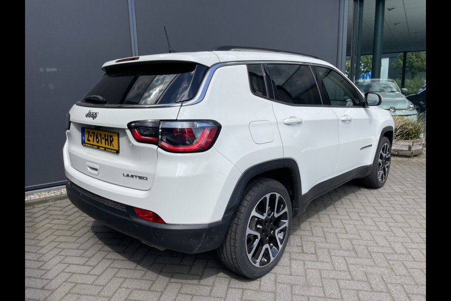 Jeep Compass 1.3T Limited Automaat Clim. control - Cruise control - Parks. V+A - Navi - U-Con./Radio/USB/AUX/DAB/TEL - A-uitrijcam. - MFL-Stuurwiel - ML - LMV - CD+AB - Ramen en Spiegels E-V+VW - Stuurwiel VW - V-Stoelen V+VW