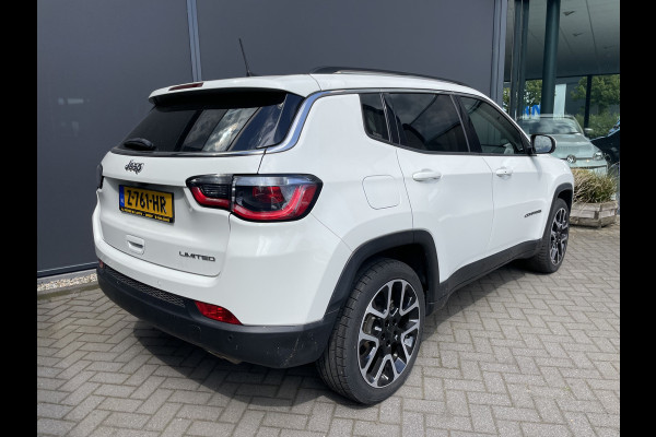 Jeep Compass 1.3T Limited Automaat Clim. control - Cruise control - Parks. V+A - Navi - U-Con./Radio/USB/AUX/DAB/TEL - A-uitrijcam. - MFL-Stuurwiel - ML - LMV - CD+AB - Ramen en Spiegels E-V+VW - Stuurwiel VW - V-Stoelen V+VW