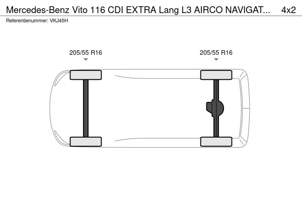 Mercedes-Benz Vito 116 CDI EXTRA Lang L3 AIRCO NAVIGATIE PDC CRUISE CONTROL CAMERA