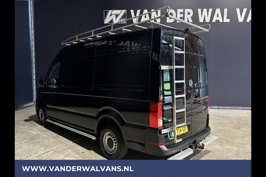 Volkswagen Crafter 35 2.0 TDI 140pk L3H3 L2H2 inrichting Euro6 Airco | 3000kg Trekhaak | Navigatie cruisecontrol, imperiaal, trap, camera, parkeersensoren, sidebars,