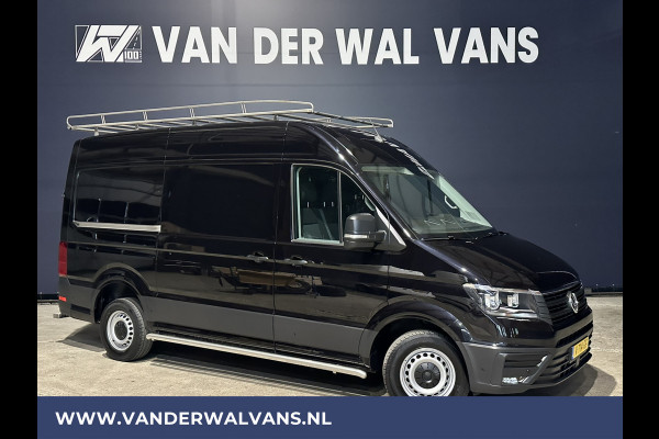 Volkswagen Crafter 35 2.0 TDI 140pk L3H3 L2H2 inrichting Euro6 Airco | 3000kg Trekhaak | Navigatie cruisecontrol, imperiaal, trap, camera, parkeersensoren, sidebars,