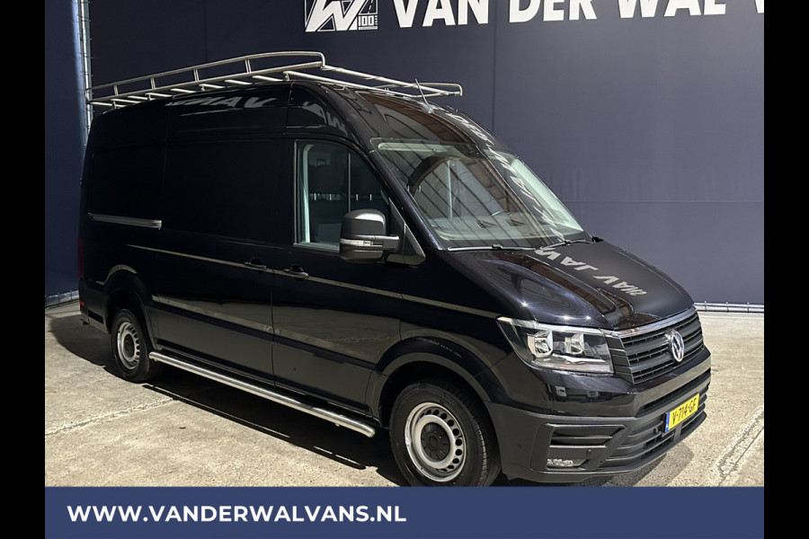 Volkswagen Crafter 35 2.0 TDI 140pk L3H3 L2H2 inrichting Euro6 Airco | 3000kg Trekhaak | Navigatie cruisecontrol, imperiaal, trap, camera, parkeersensoren, sidebars,