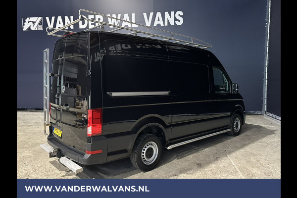 Volkswagen Crafter 35 2.0 TDI 140pk L3H3 L2H2 inrichting Euro6 Airco | 3000kg Trekhaak | Navigatie cruisecontrol, imperiaal, trap, camera, parkeersensoren, sidebars,