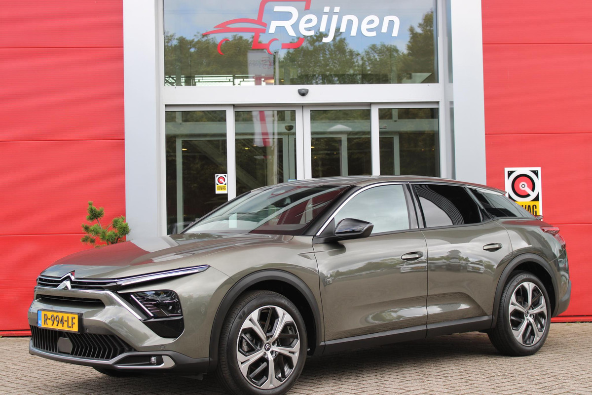 Citroën C5 X 1.2 130PK AUTOMAAT FEEL | NAVIGATIE | APPLE CARPLAY/ANDROID AUTO DRAADLOOS | STOEL VERWARMING | ACHTERUITRIJ CAMERA | CLIMATE CONTROL | ADAPTIVE CRUISE CONTROL | LICHTMETALEN VELGEN 17" | DAB+ RADIO | FULL LED KOPLAMPEN | KEYLESS ENTRY/START |