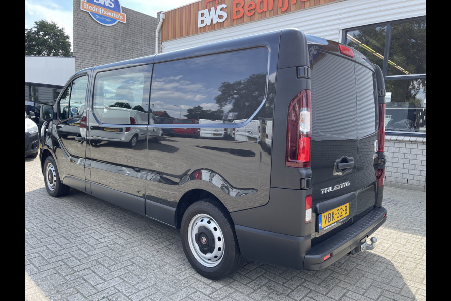 Fiat Talento 1.6 MJ 125pk EcoJet L2H1 DC 6 persoons / vaste prijs rijklaar € 20.950 ex btw / lease vanaf € 375 / zwart metallic / airco / cruise / navi / trekhaak / pdc achter / euro 6 diesel !