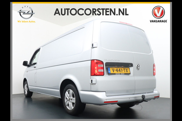 Volkswagen Transporter T6 2.0TDI 115pk L2H1 3Pers. Carplay-Android Auto Trekhaak Navi 3 PDC Schuifdeur Airco Highline Betonplex Pater kast systeem DAB+ LMV Bluetooth Mirror Link CV Afstandbed. Bumpers+Spiegels-in kleur EURO6 2200 kg trekvermogen !!