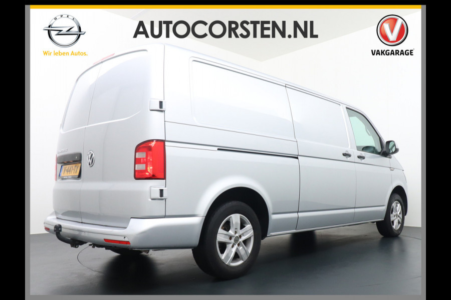 Volkswagen Transporter T6 2.0TDI 115pk L2H1 3Pers. Carplay-Android Auto Trekhaak Navi 3 PDC Schuifdeur Airco Highline Betonplex Pater kast systeem DAB+ LMV Bluetooth Mirror Link CV Afstandbed. Bumpers+Spiegels-in kleur EURO6 2200 kg trekvermogen !!