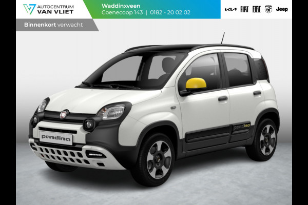 Fiat Panda Hybrid Pandina | Airco | Cruise | Priv Glass | Dakrails | 15" | PDC | Apple Carply | Bicolore