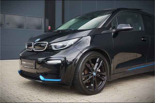 BMW i3 S 120Ah 42 kWh | Panoramadak | Leer | Camera | Keyless | Warmtepomp | Navigatie Prof. | Stoelverwarming | DAB | BTW | NAP | Led | Aut. Airco | Groot Scherm | Dealer Onderhouden |