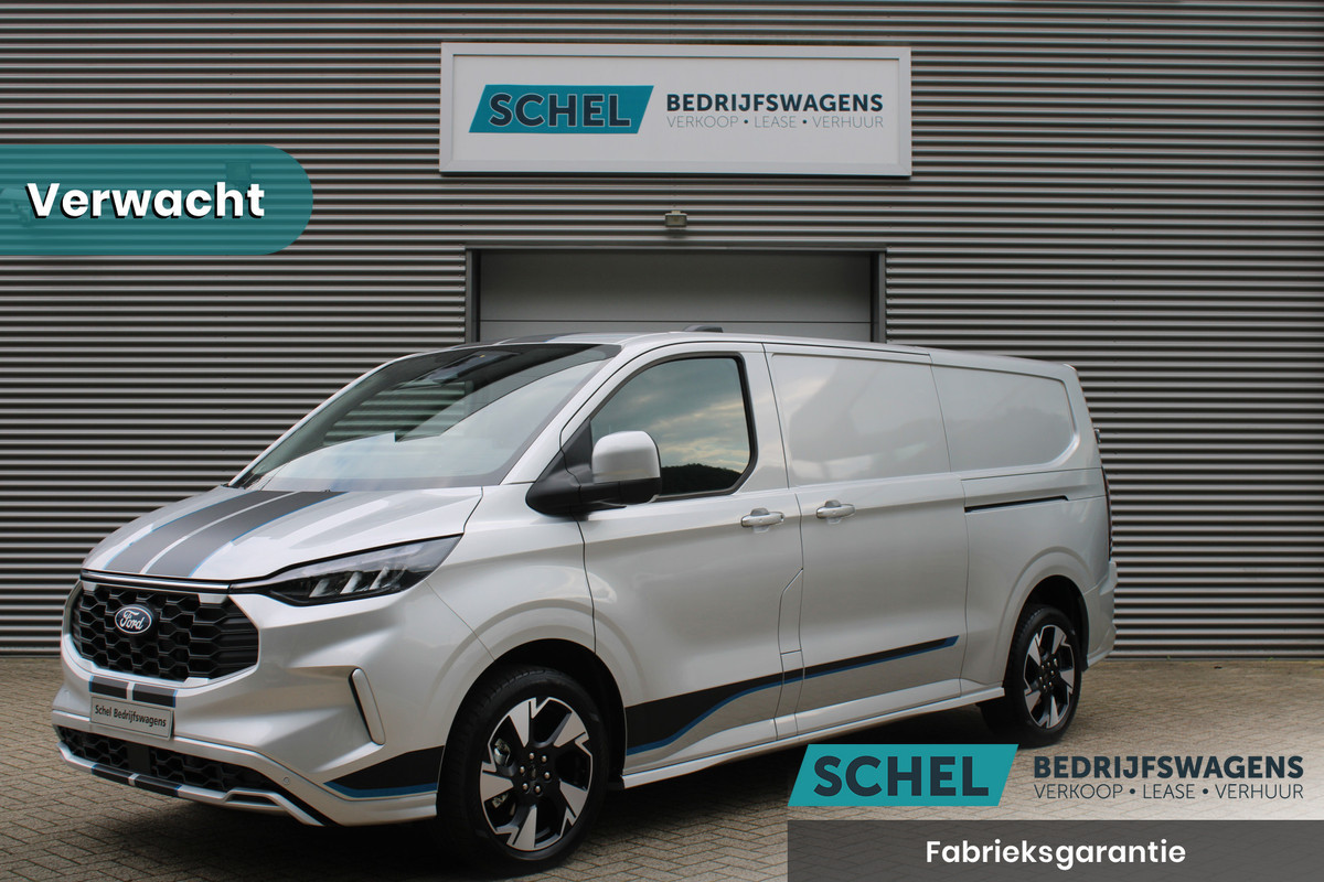 Ford Transit Custom 300 2.0 TDCI L2H1 Sport 170pk - 2x Schuifdeur - 19" LM velgen - ACC - Blind spot - Navi - Camera - Verwarmd stuur - Rijklaar