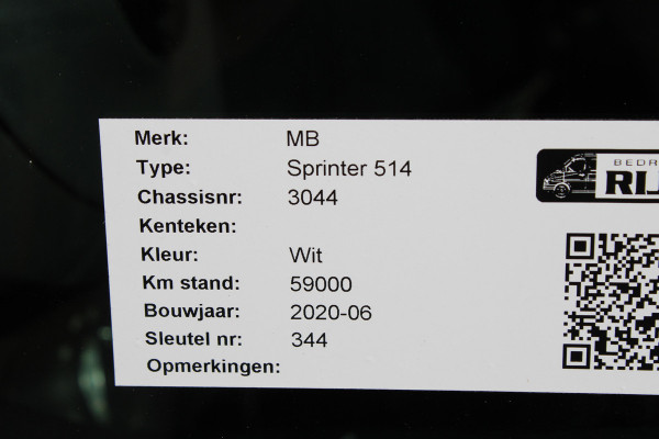 Mercedes-Benz Sprinter 514 CDI L3 DC Kipper 3500 KG trekhaak, MBUX met Apple Carplay / Android Auto