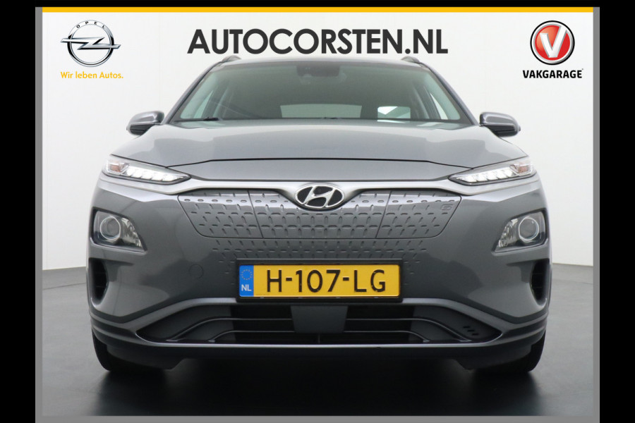 Hyundai Kona EV 64 kWh 204PK Grootste ACCU 3d-Navi Camera Apple Carplay DAB Android PDC Warmtepomp Lane-assist+Waarsch. Adaptive-CruiseContro Fashion Connected Services Elektr.Ramen+Spiegels Licht+Regensensor ACC HuD ETMS Priv.Glas ESP Vermoeidheids-herk. Botswaarsch. AEB ASR ESP nieuw 43000 euro enorm Elektr. Bereik !