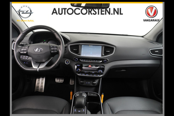Hyundai IONIQ Premium EV Leer Schuifdak Navi Camera Adaptive-Cruise Elektr.Verst.Stoel Stuurverw. Apple/Android Pdc Elek.Stoel Blindspot Lane-dep. Led Tel. Usb Ecc Isofix 16''LM