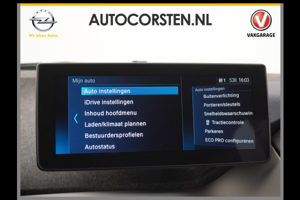 BMW i3 120Ah 42 kWh Navi Adaptive-Cruise+Stop&Go Multi-Media Camera Driving-assistent-plus 20"lmv File-Assistent Achteropkomend-Verkeer LED Elektr.Spiegels+Verwarmd Verwarming/koeling/navi via telefoon Executive Edition 120Ah 42 kWh Orig,NLse Auto 1e eigenaar Deze rappe BMW is ook heel veilig, licht en duurzaam dankzij Carbon en kunstof !