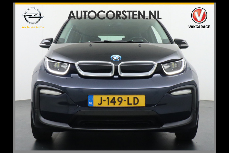 BMW i3 120Ah 42 kWh Navi Adaptive-Cruise+Stop&Go Multi-Media Camera Driving-assistent-plus 20"lmv File-Assistent Achteropkomend-Verkeer LED Elektr.Spiegels+Verwarmd Verwarming/koeling/navi via telefoon Executive Edition 120Ah 42 kWh Orig,NLse Auto 1e eigenaar Deze rappe BMW is ook heel veilig, licht en duurzaam dankzij Carbon en kunstof !