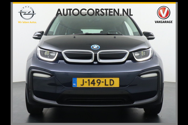 BMW i3 120Ah 42 kWh Navi Adaptive-Cruise+Stop&Go Multi-Media Camera Driving-assistent-plus 20"lmv File-Assistent Achteropkomend-Verkeer LED Elektr.Spiegels+Verwarmd Verwarming/koeling/navi via telefoon Executive Edition 120Ah 42 kWh Orig,NLse Auto 1e eigenaar Deze rappe BMW is ook heel veilig, licht en duurzaam dankzij Carbon en kunstof !